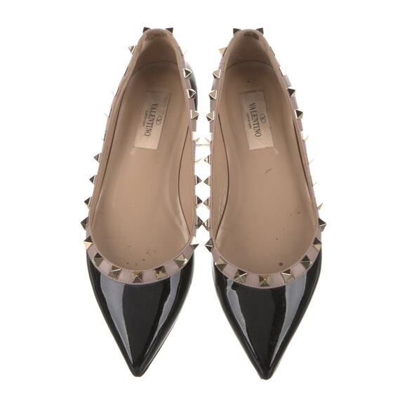 ❤️Valentino Rockstud Patent Leather Ballet Flats❤️ - Picture 3 of 5